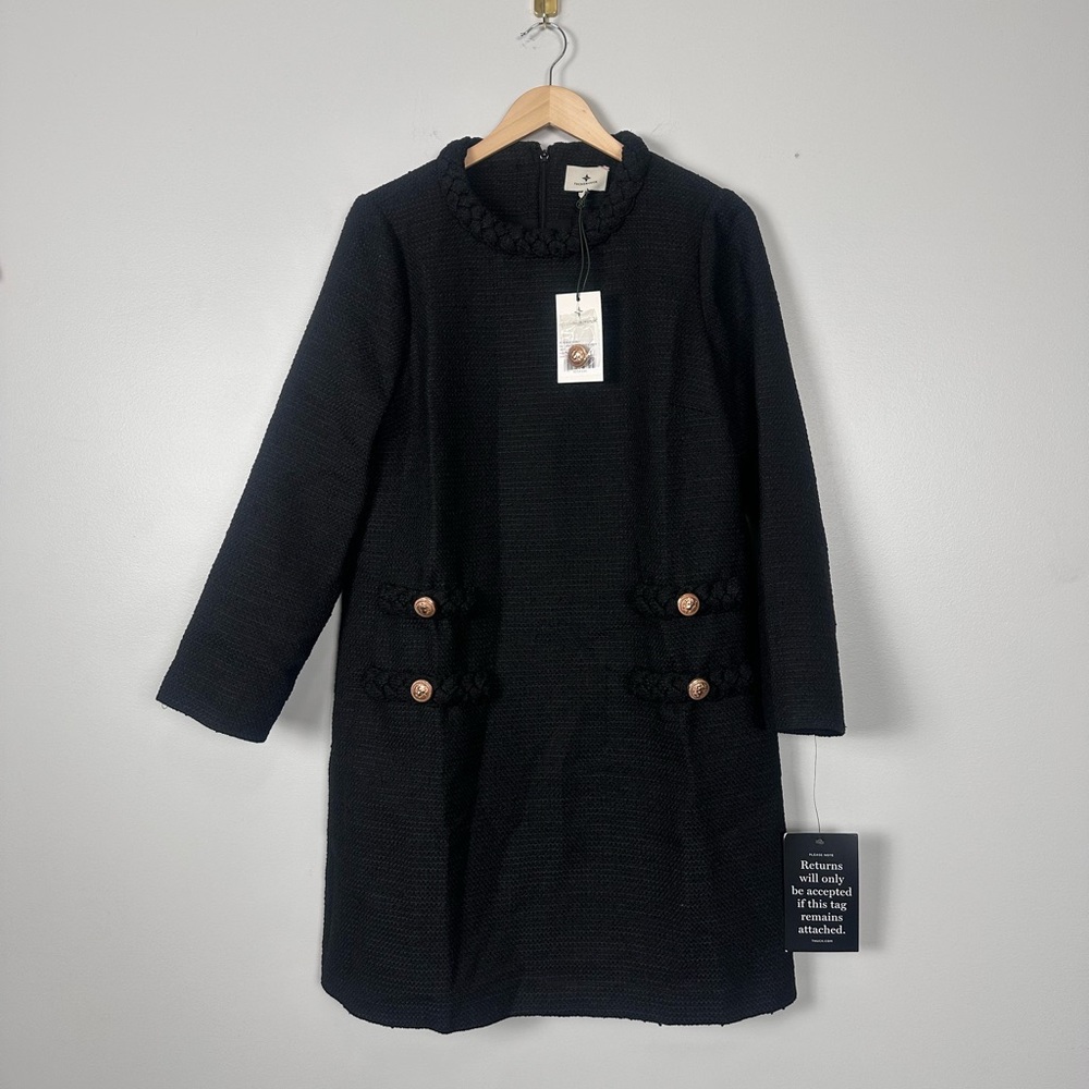 TUCKERNUCK
Black Tweed Long Sleeve Jackie Dress - Picture 6 of 13
